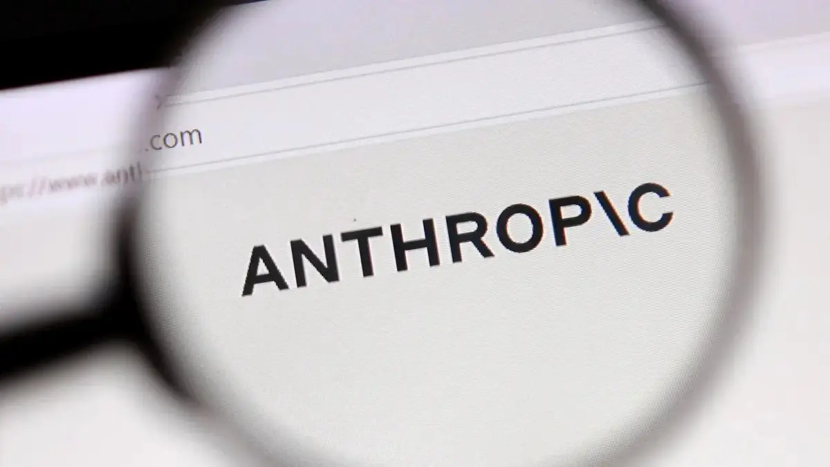 Anthropic logo displayed in a technology illustration