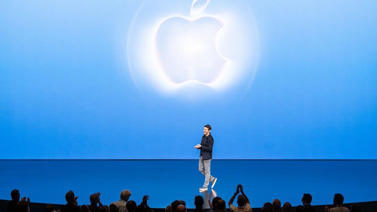 Apple CEO John Ternus presents new products on stage during Apple's September 2026 event