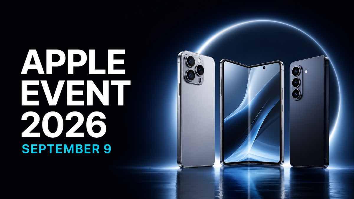 Apple Event 2026 September 9 launch guide with premium smartphones and a foldable device