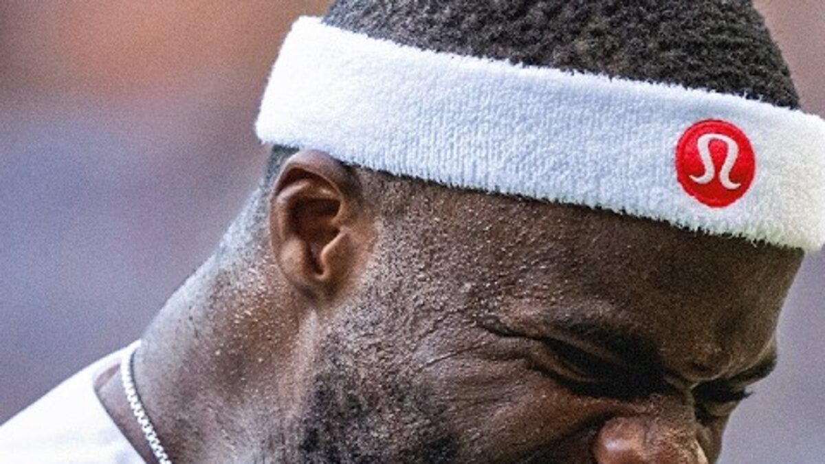 Frances Tiafoe competes in a five-set match at Wimbledon