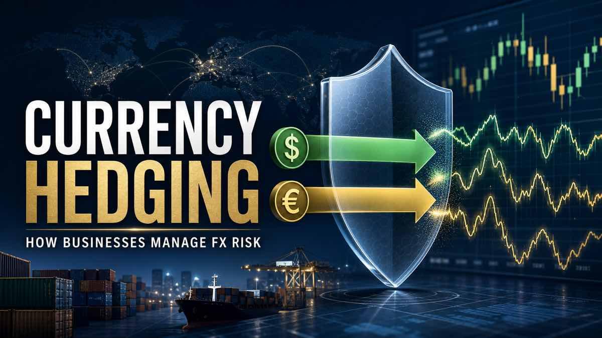 Global business protecting international cash flows from currency movements