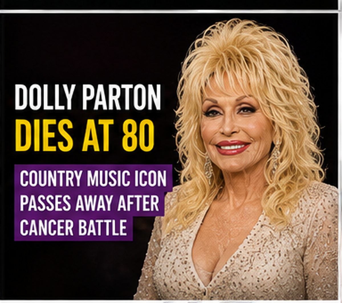 Dolly Parton, country music icon, dies at 80