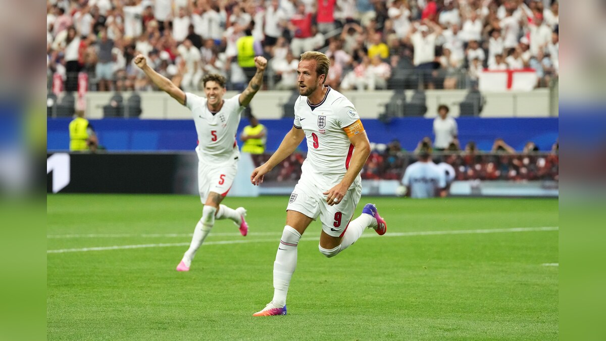 Harry Kane celebrating a goal against Croatia in a 2026 World Cup file photograph