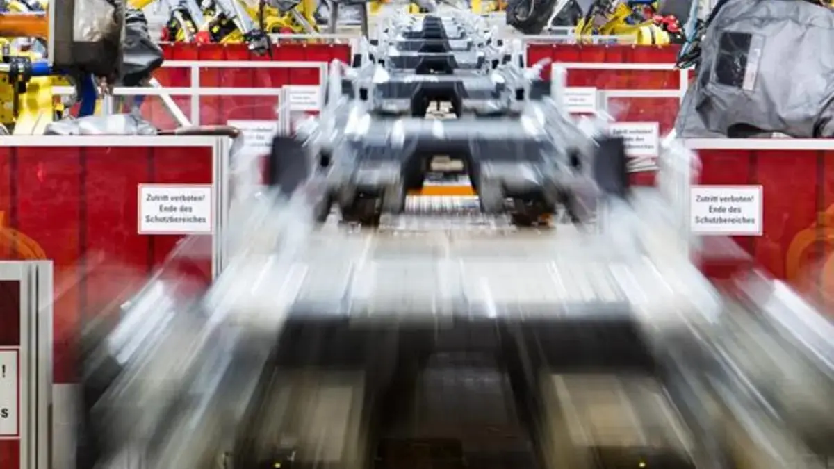 European manufacturing facility with industrial machinery