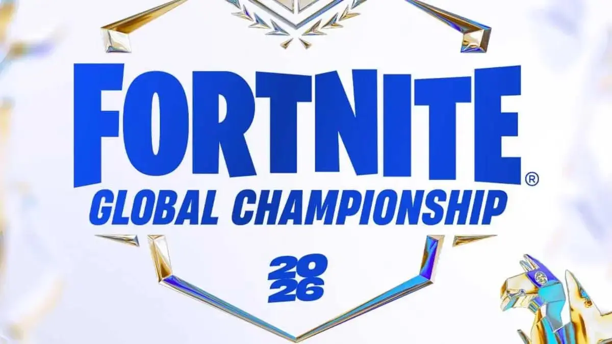 Official Fortnite Global Championship 2026 event graphic for Antwerp