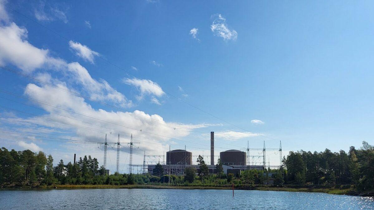 Fortum's Loviisa nuclear power station beside the water in Finland