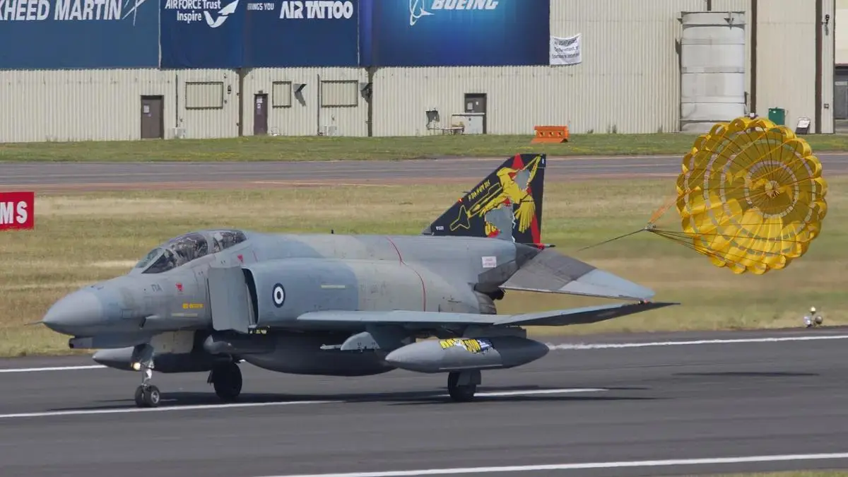 Hellenic Air Force F-4 Phantom aircraft in flight