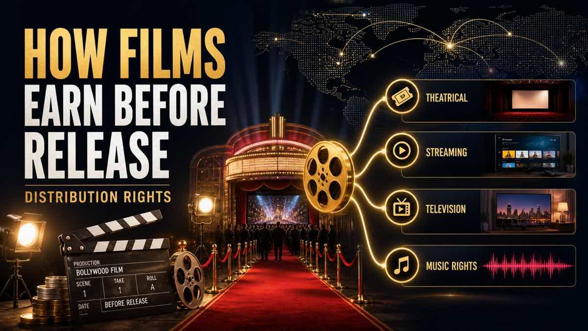 Bollywood film distribution map showing theatrical streaming music and television rights