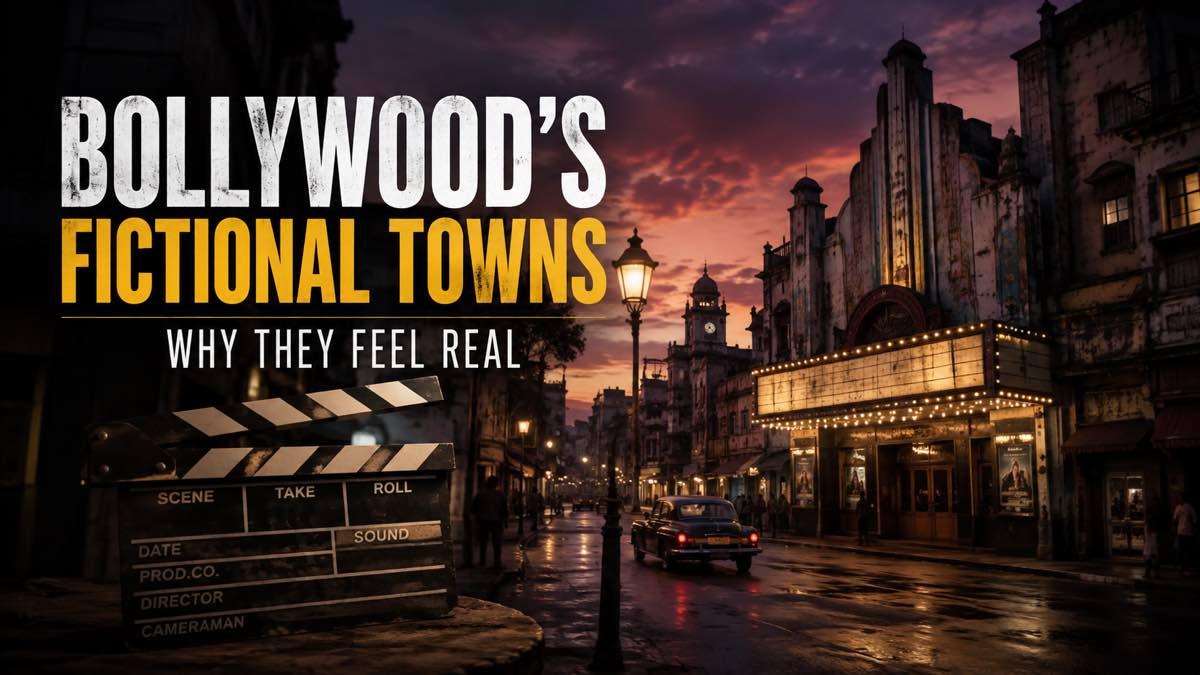 Cinematic fictional Indian town used as the setting of a thriller