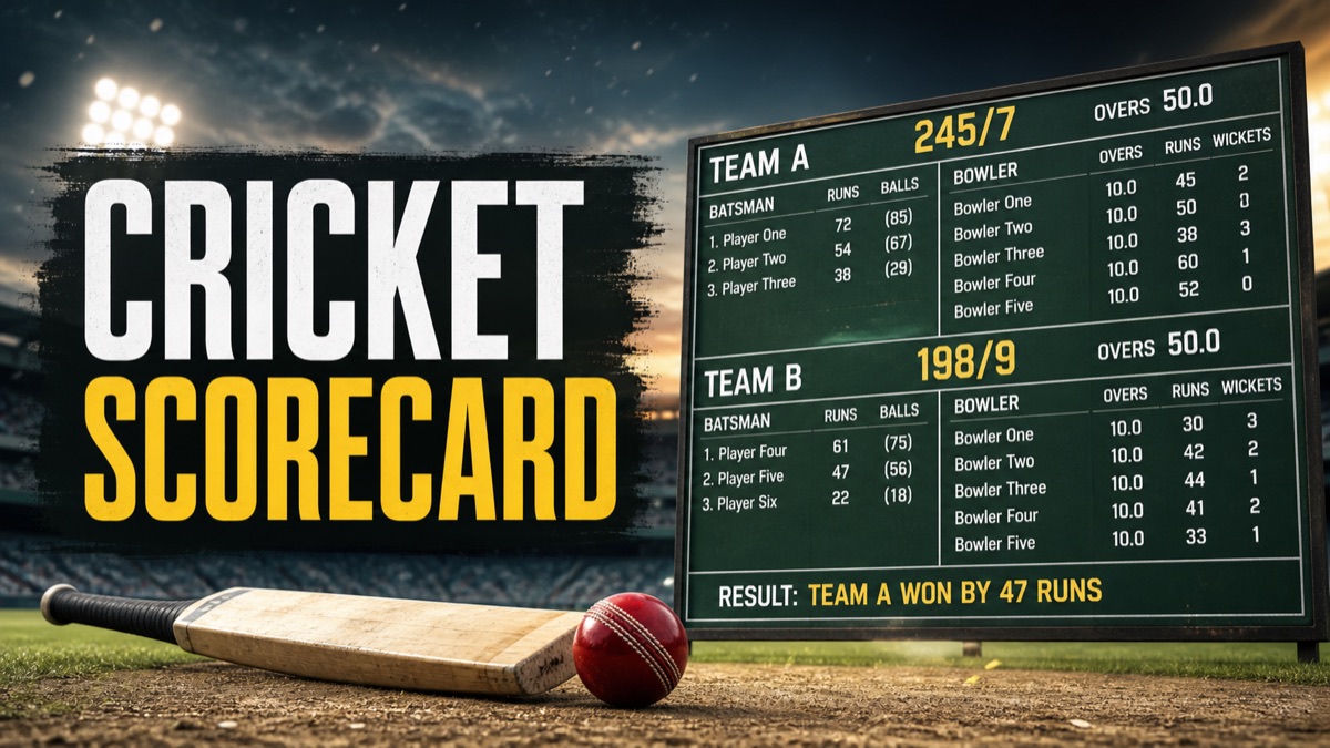 How to read a cricket scorecard without getting confused