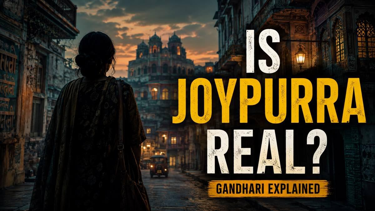 Atmospheric fictional Indian town representing Joypurra in Gandhari
