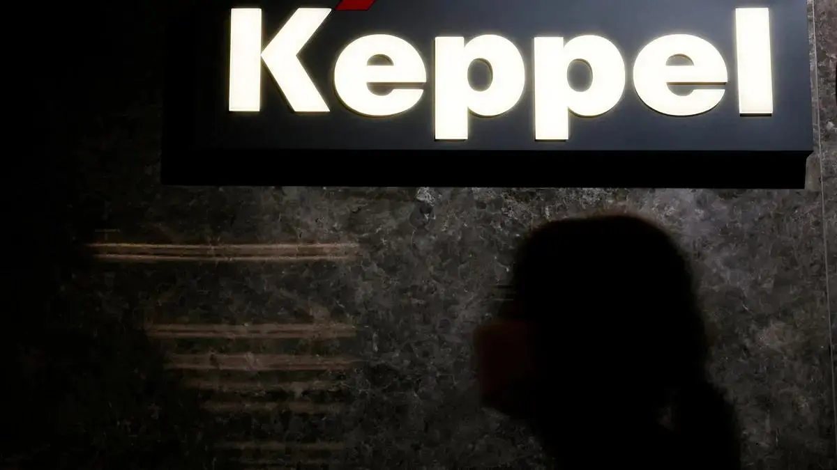 Keppel company signage at its Singapore office