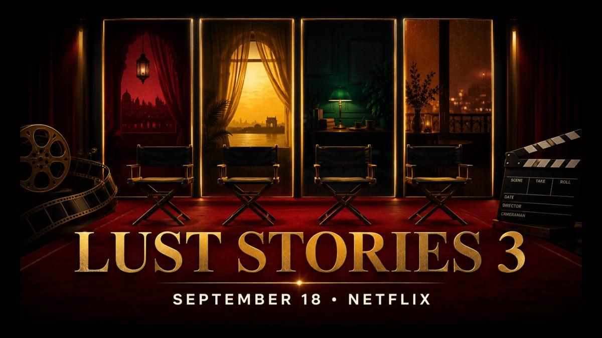Official promotional artwork for Netflix anthology film Lust Stories 3