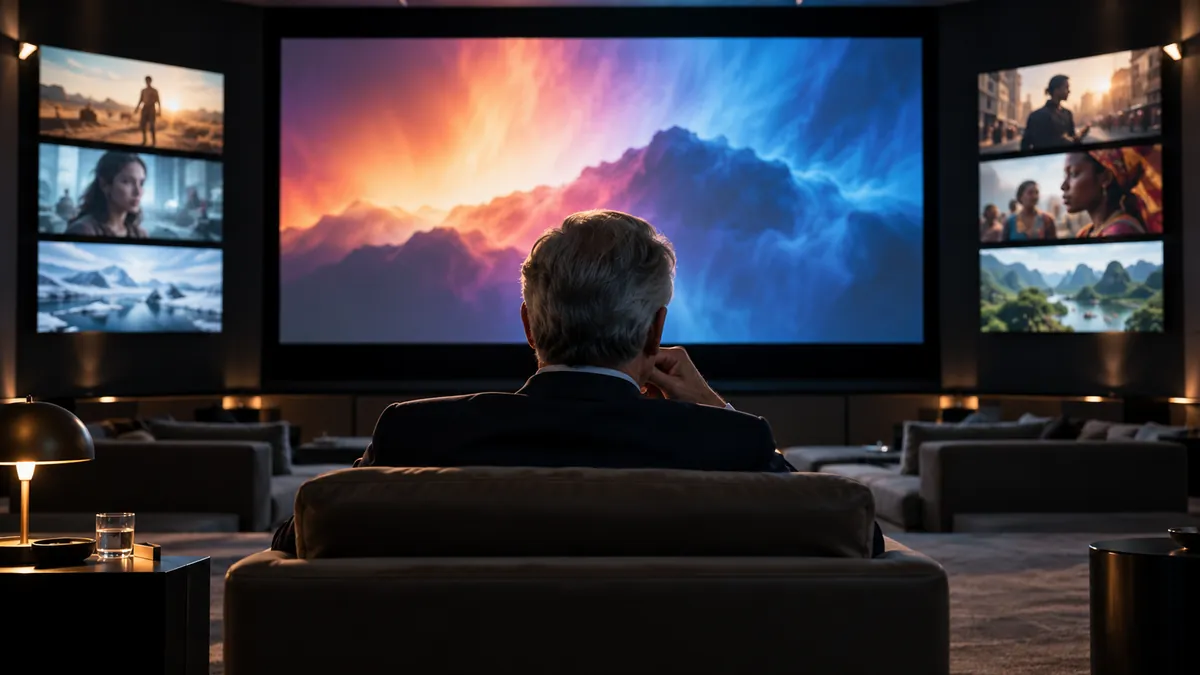 Streaming studio control room representing a change in global content leadership