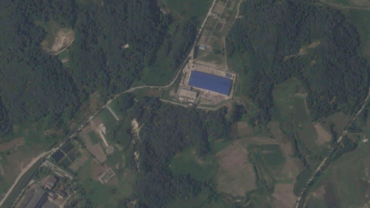 Satellite view of the Yongbyon nuclear complex in North Korea