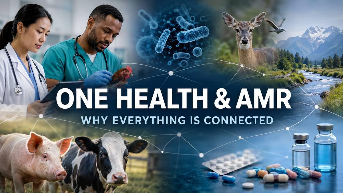 Laboratory researchers tracing antimicrobial resistance across people animals and water