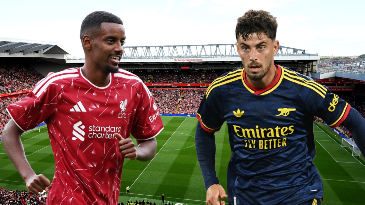Premier League football on the pitch before a league match