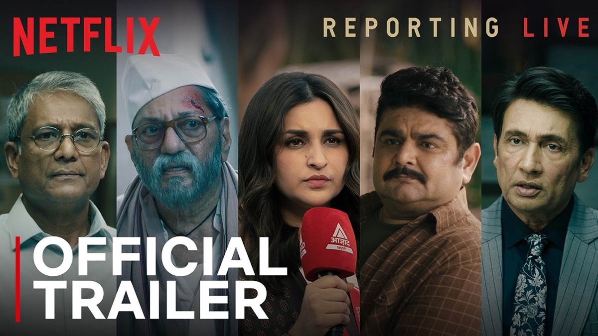 Parineeti Chopra and Deven Bhojani in the official Reporting Live trailer