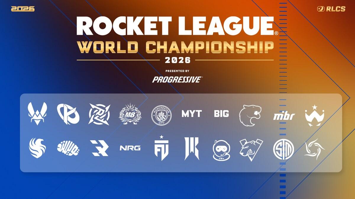 Official 2026 Rocket League World Championship promotional graphic