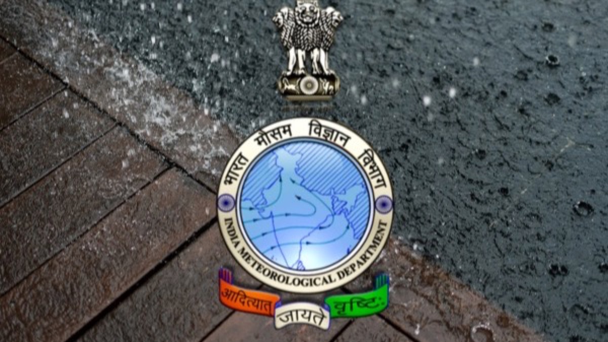 Heavy rain weather alert visual published with an IMD forecast for Kerala