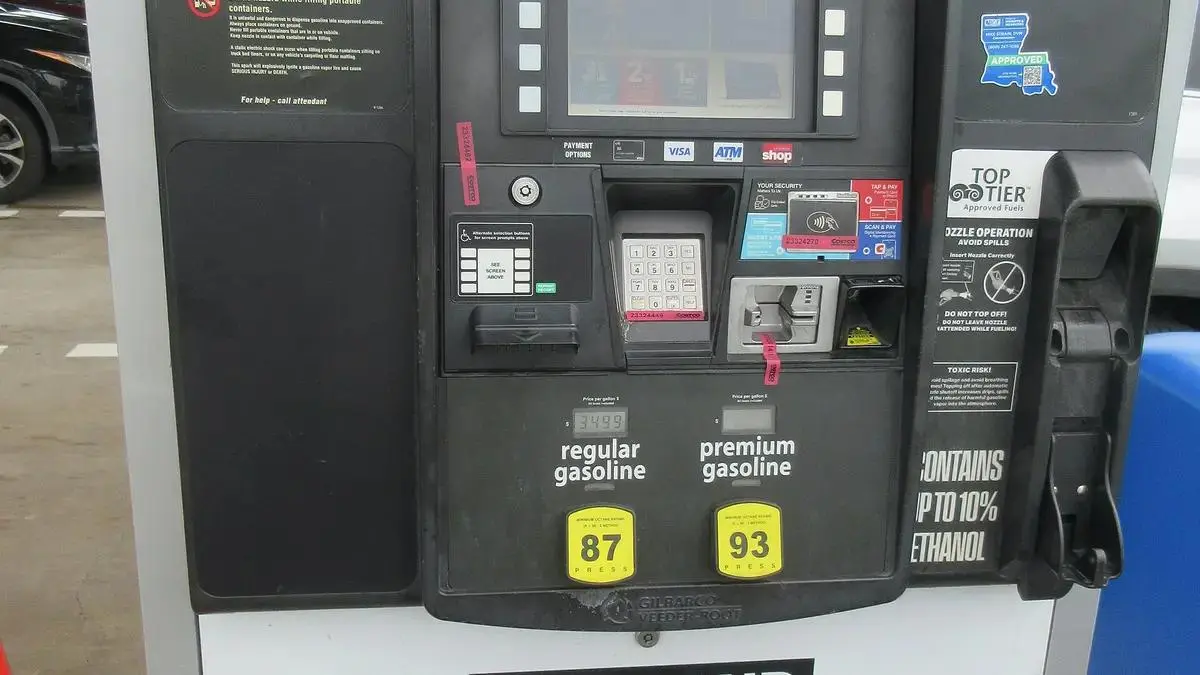 Fuel pump at a United States gas station