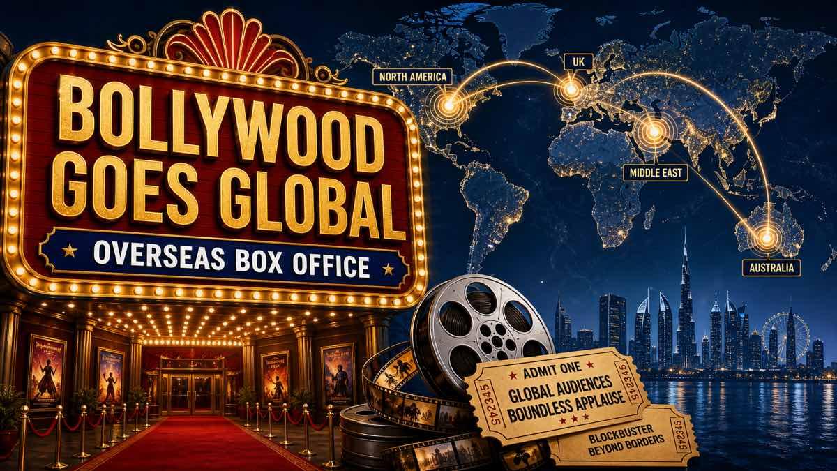 Global cinema map showing overseas markets for Bollywood films