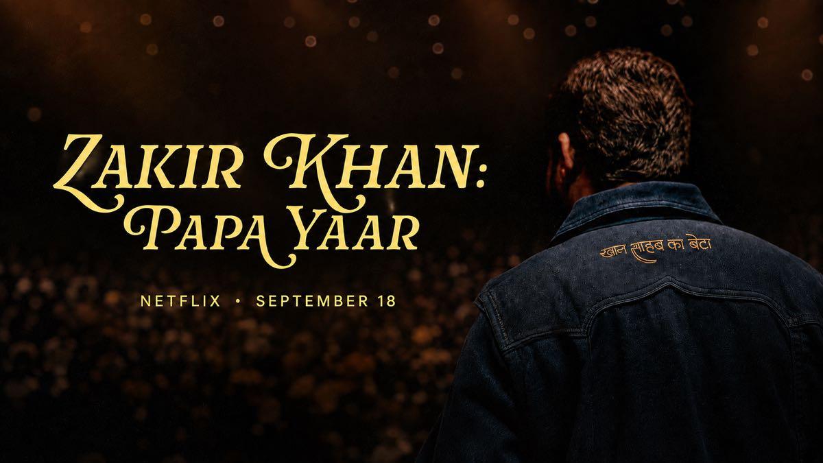 Zakir Khan performing his Papa Yaar stand-up special on stage