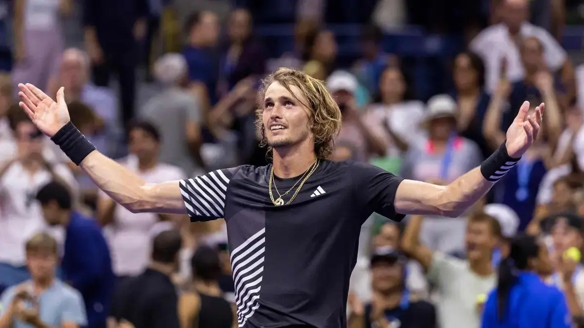 Alexander Zverev competing at the US Open